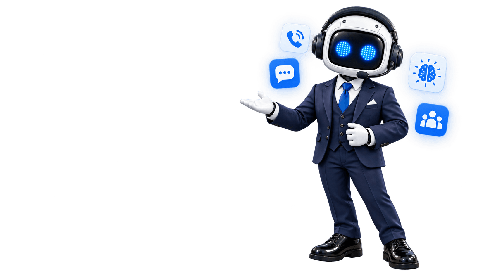 MobBot presenting the MobDial communications and AI platform